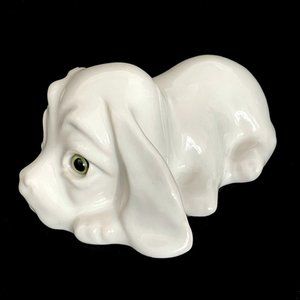 Vintage 1970s Canadiana Pottery Collectables Series #304 Sad Hound Spaniel Dog